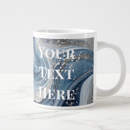 Den Text hier Jumbo-Tasse benutzerdefinierte Text- (Rechts)