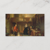 Den Tithe (Öl auf Platte) zahlen Visitenkarte (Rückseite)