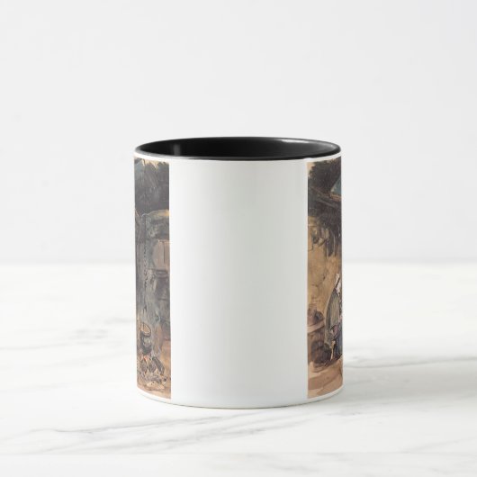 Den Topf aufpassen, - einen Hütteninnenraum zu Tasse (Zentrum)