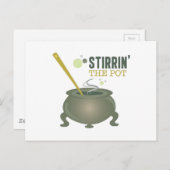 Den Topf drehen Postkarte (Vorne/Hinten)