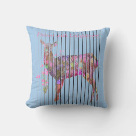 Den Traum mit Hirsch, Blume Kissen