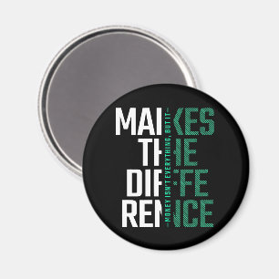 Den Unterschied machen - Modernes Motivierend Ange Magnet