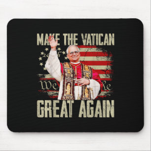 Den Vatikan wieder groß machen Papst Leo Xiv Retro Mousepad
