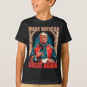 Den Vatikan wieder groß machen - Papst Trump Meme T-Shirt
