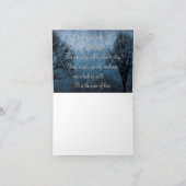 Den Verlust einer geliebten Grußkarte erlangen Karte (Innenseite)