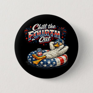Den vierten lustig kühlen patriotischen Gans 4. vo Button