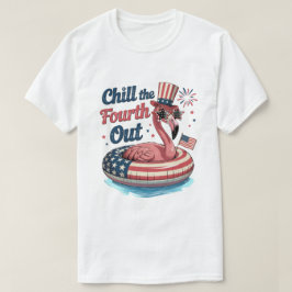 Den Vierten runterspielen Lustiger 4. Juli Flaming T-Shirt