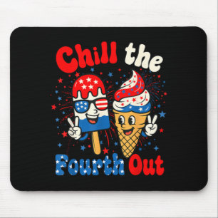 Den Vierten runterspülen Lustiges Eis 4. Juli Mousepad