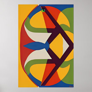 Den Vogel geben Poster