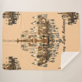 "Den Weg erleuchten" Sherpadecke (Vorderseite (Horizontal))