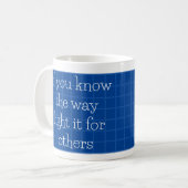 Den Weg für andere freimachen Kaffeetasse (Vorderseite Links)