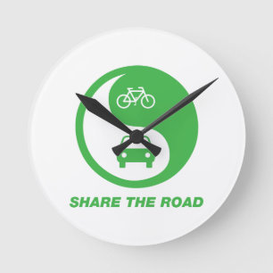 Den Weg teilen Runde Wanduhr