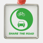 Den Weg teilen Silbernes Ornament (Vorne)