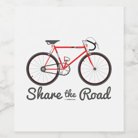 Den Weg teilen Weinetikett (Einzelnes Label)