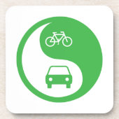 Den Weg Yin Yang teilen Getränkeuntersetzer (Vorderseite)