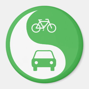 Den Weg Yin Yang teilen Magnet