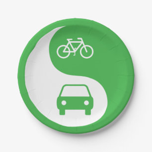 Den Weg Yin Yang teilen Pappteller