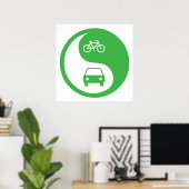 Den Weg Yin Yang teilen Poster (Heimbüro)