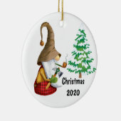 Den Weihnachtsbaum abbauen Keramik Ornament (Rechts)