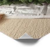 Den Weihnachtsbaum auf den Stand bringen Poster (Ecke)