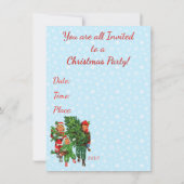 Den Weihnachtsbaum erhalten Einladung (Rückseite)