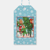 Den Weihnachtsbaum erhalten Geschenkanhänger (Rückseite)