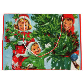 Den Weihnachtsbaum erhalten Große Geschenktüte (Vorderseite)