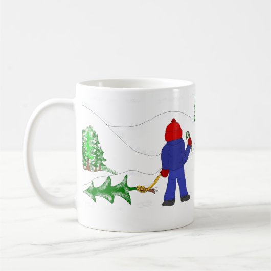 Den Weihnachtsbaum erhalten Kaffeetasse (Links)