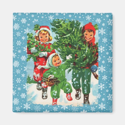 Den Weihnachtsbaum erhalten Magnet (Vorne)