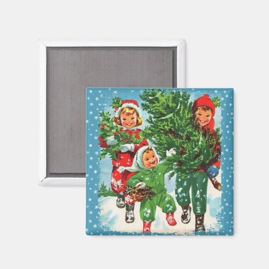 Den Weihnachtsbaum erhalten Magnet (Vorderseite/Rückseite)