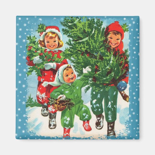 Den Weihnachtsbaum erhalten Magnet (Vorne)