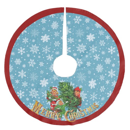 Den Weihnachtsbaum erhalten Polyester Weihnachtsbaumdecke (Vorderseite)