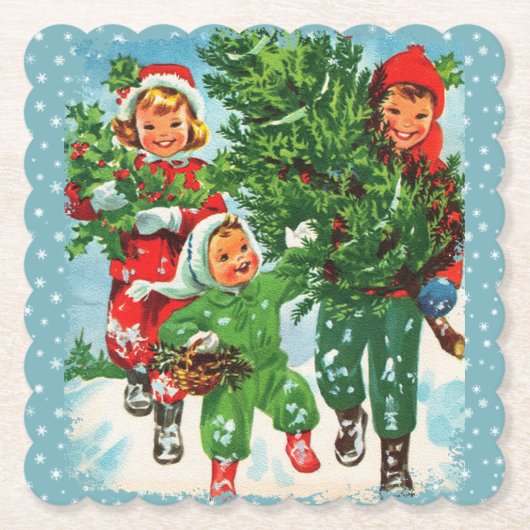 Den Weihnachtsbaum erhalten Untersetzer (Vorderseite)