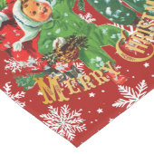 Den Weihnachtsbaum in Rot bekommen Großer Tischläufer (Ecke)