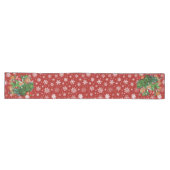 Den Weihnachtsbaum in Rot bekommen Großer Tischläufer (Horizontal)