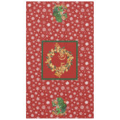 Den Weihnachtsbaum in Rot bekommen Tischdecke (Vorderseite)