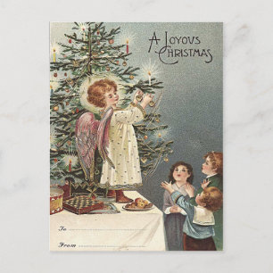 Den Weihnachtsbaum schmücken - altes Weihnachten