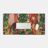 Den Weihnachtsbaum schneiden Schreibtischunterlage (Tastatur & Maus)