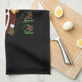 Den Weihnachtsmann mit dem Jesuskind zu kneten ist Geschirrtuch (Viertel Falte)