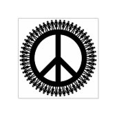 Den Weltfrieden in die Hand nehmen Gummistempel (Prägung)
