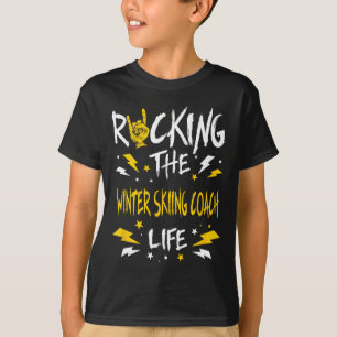 Den Winter rocken Skilehrer Lustig Alpine Skiing T-Shirt
