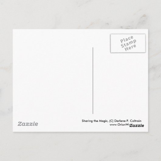 Den Zauber beiseite lassen Postkarte (Rückseite)