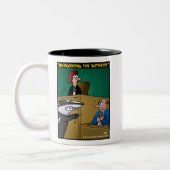 "Den Zeuge belästigend " Zweifarbige Tasse (Links)