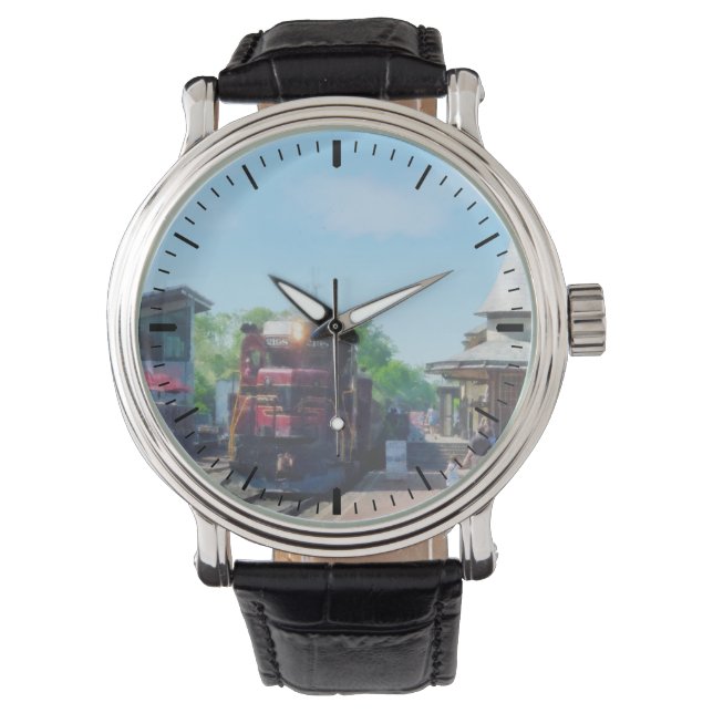 Den Zug erreichen Armbanduhr (Vorderseite)