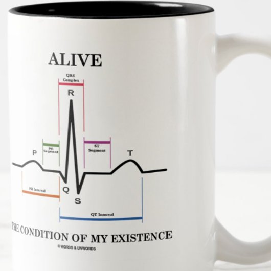 Den Zustand meines Existenzsinus-Rhythmus erleben Zweifarbige Tasse