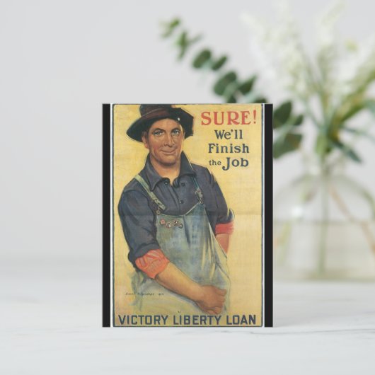 Den Zweiten Weltkrieg beenden Postkarte (Stehend Vorderseite)