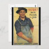 Den Zweiten Weltkrieg beenden Postkarte (Vorne/Hinten)