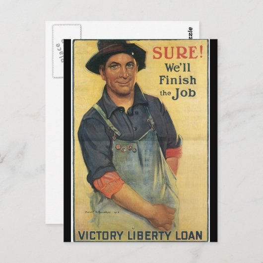 Den Zweiten Weltkrieg beenden Postkarte (Vorne/Hinten)