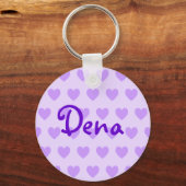 Dena in Lila Schlüsselanhänger (Vorderseite)