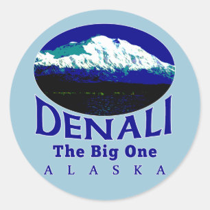 DENALI ALASKA DER GROSSE RUNDER AUFKLEBER